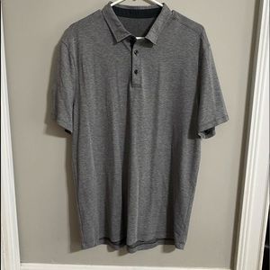 Lululemon men’s Polo shirt large l golf gray